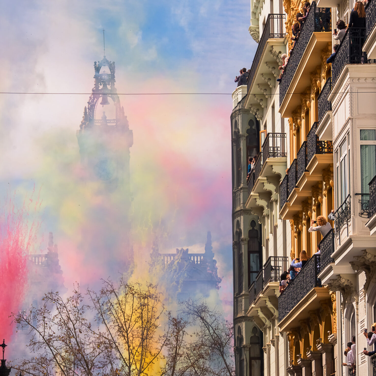balcón VIP mascletà fallas 2020